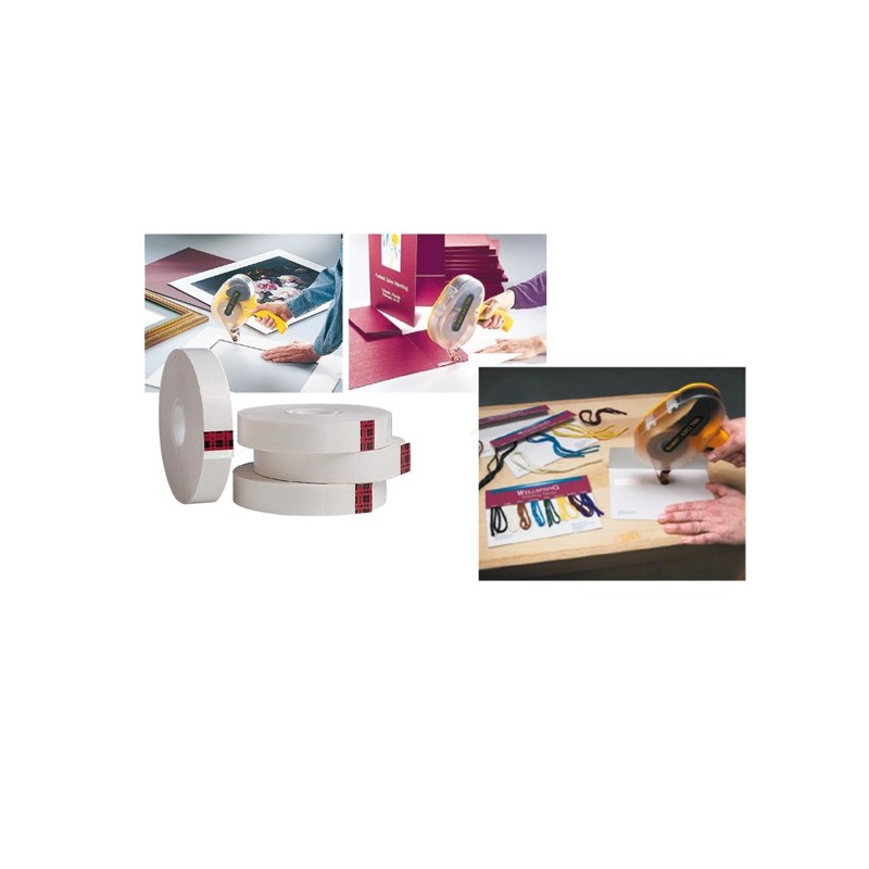 19x33 mt - Biadesivo - per dispenser ATG - senza supporto - con liner - trasparente - Scotch