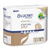 Asciugatutto EcoNatural 2.3 Plastic Free - 200 strappi - Lucart - pacco 2 rotoli green - 91432