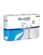 Carta igienica Strong 6 - 2 veli - 300 strappi - bianco - Lucart - pacco 6 rotoli - 98555