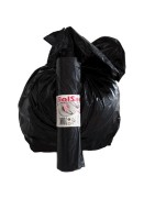 Sacchi - 55 x 70 cm - 38 L - 19 micron - nero - Rolsac - conf. 30 pezzi - 89607