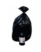 Sacchi - 90 x 120 cm - 130 L - 63 micron - nero - Rolsac - conf. 10 pezzi - 89616