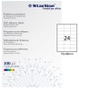 Etichette adesive - in carta - permanenti - 70 x 36 mm - 24 et/fg - 100 fogli - bianco - Starline - STL3023