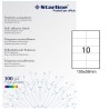 Etichette adesive - in carta - permanenti - 105 x 59 mm - 10 et/fg - 100 fogli - bianco - Starline - STL3031