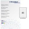 Etichette adesive - in carta - permanenti - 42 x 16,9 mm - 85 et/fg - 100 fogli - bianco - Starline - STL3047